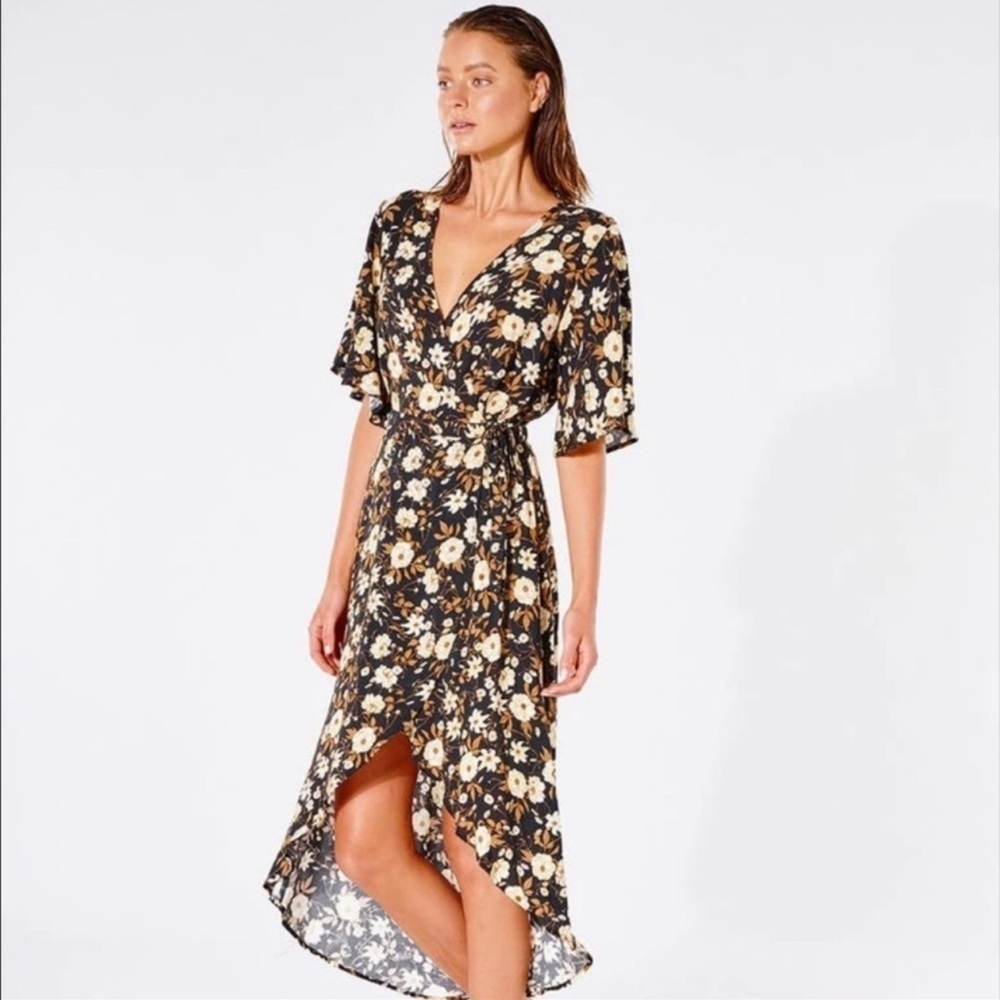 🔆RIP CURL🔆 SUNSET HAZE WRAP DRESS - Picture 6 of 11